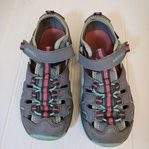 Merrell ML-Hydro H2O Hiker Kids Grey Mint Pink Water Sandals Shoes 1M MC57961